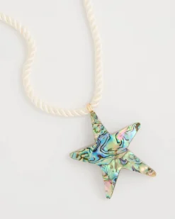 Abalone Shell Star Pendant Necklace
