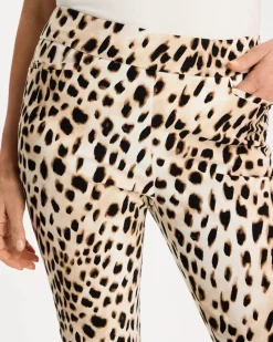 Animal Print Brigitte™ Slim Pull-On Crop Pant
