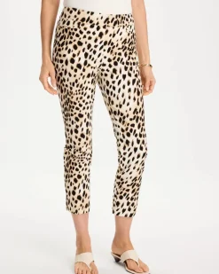 Animal Print Brigitte™ Slim Pull-On Crop Pant
