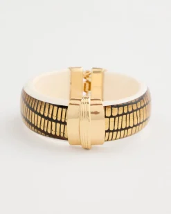 Animal Print Golden Hinge Bracelet