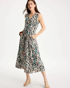 Animal Print Jersey Knit Dress