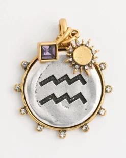 Aquarius Zodiac Charm Pendant