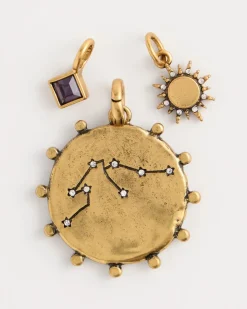 Aquarius Zodiac Charm Pendant