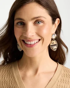 Artisanal Resin Organic Drop Earrings