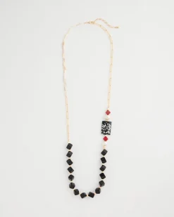 Asymmetrical Long Single-Strand Necklace