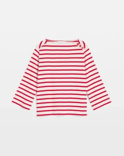 Bateau Neck Stripe Top