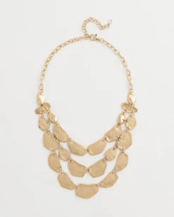 Beaded Multi-Strand Bib Necklace