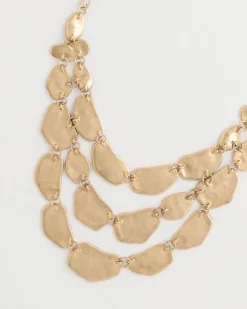 Beaded Multi-Strand Bib Necklace