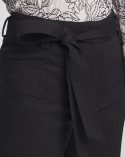 Belted Twill Utility Cropped Pants