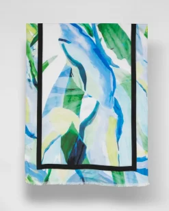 Blooming Brush Oblong Scarf