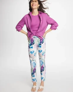 Blur Geo Brigitte™ Slim Ankle Pants
