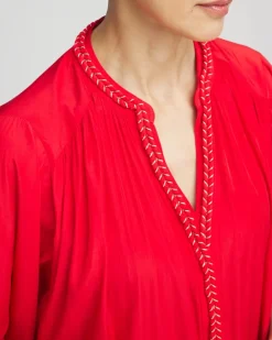Braided Batwing Blouse