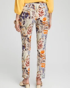 Brigitte Autumn Print Ankle Pants