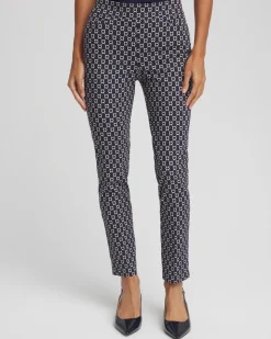 Brigitte™ Chain Connection Slim Ankle Pants