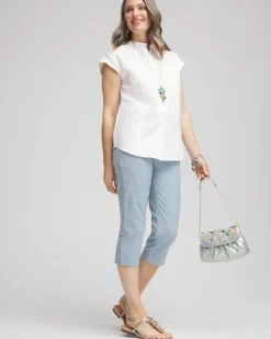 Brigitte™ Cross Dye Capri Pants