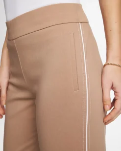 Brigitte™ Piped Straight Cropped Pants
