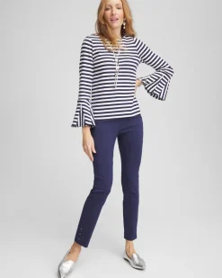Brigitte™ Pull-On Slim Rivet Ankle Pants
