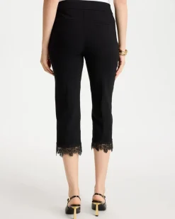 Brigitte™ Slim Applique Hem Capri Pant