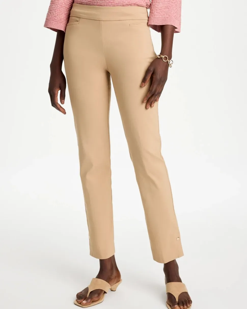 Brigitte™ Slim Button Hem Pants
