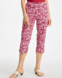 Brigitte™ Slim Geo Pull-On Capri Pant