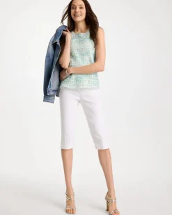 Brigitte™ Slim Rivet Pull-On Capri Pant