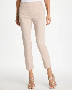 Brigitte™ Slim Twill Stripe Neutral Crop