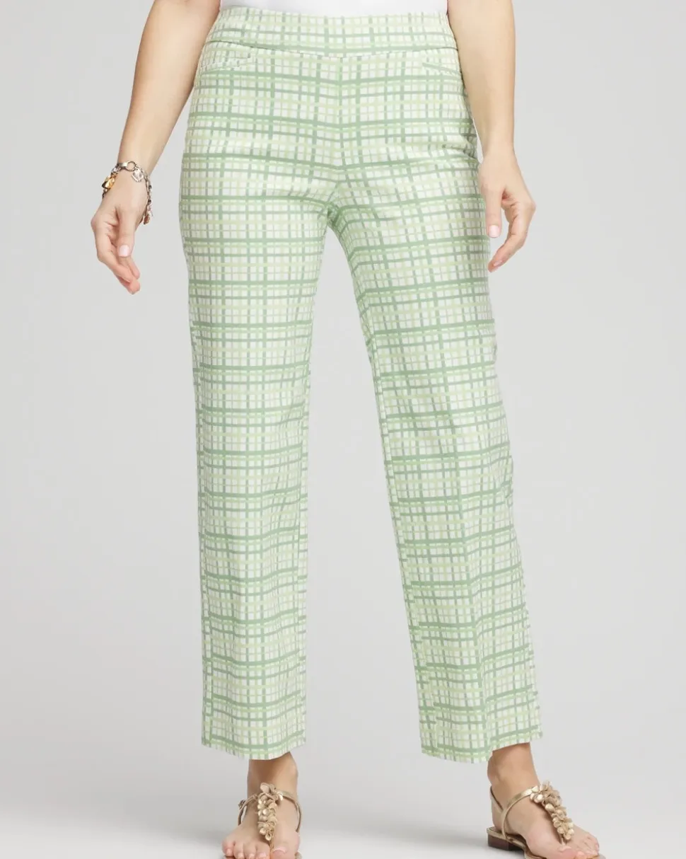 Brigitte™ Wide Leg Plaid Cropped Pants