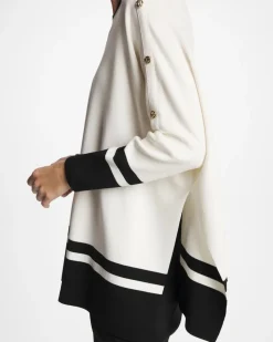 Button Detail Poncho