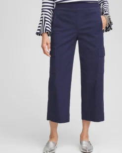 Cargo Straight Leg Cropped Pants