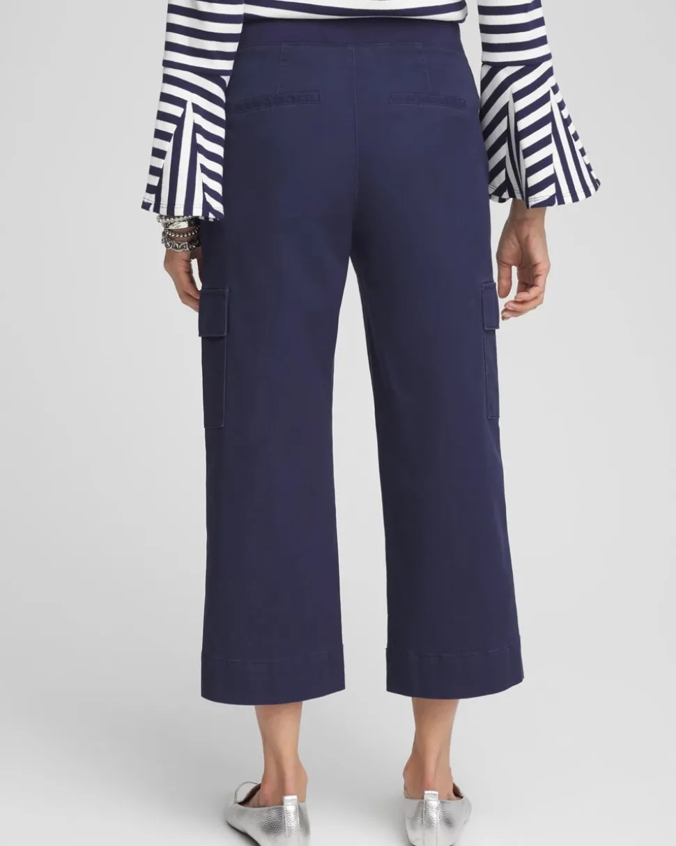 Cargo Straight Leg Cropped Pants