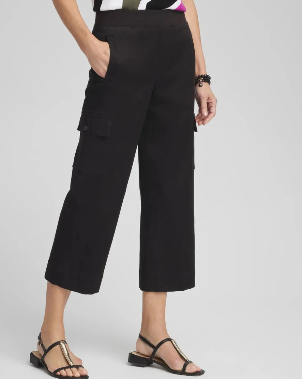 Cargo Straight Leg Cropped Pants