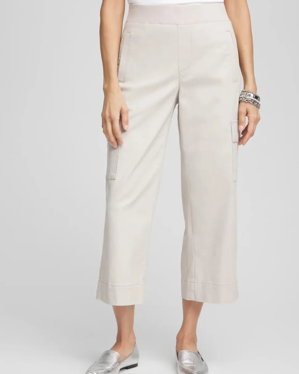 Cargo Straight Leg Cropped Pants