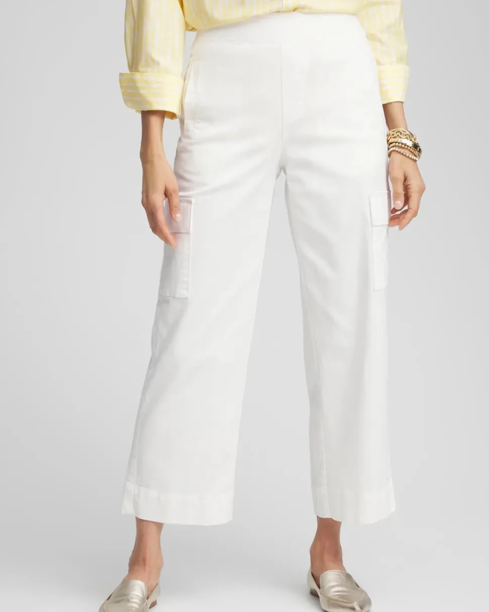 Cargo Straight Leg Cropped Pants