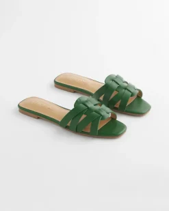 Cassidy Cross-Strap Slide Sandals