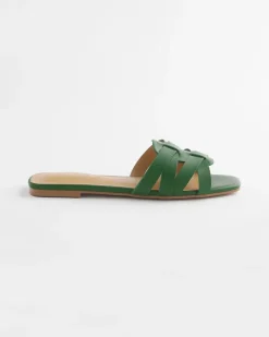 Cassidy Cross-Strap Slide Sandals