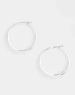 Cassie Silver-Tone Hoop Earrings