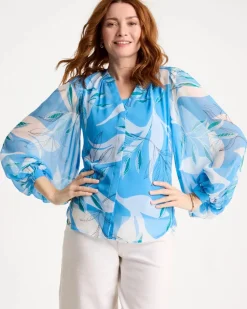 Caye Spray Georgette Blouse