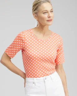Checkered Everyday Elbow Sleeve Tee