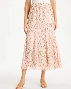 Cheetah Pull-On Godet Skirt