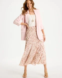 Cheetah Pull-On Godet Skirt