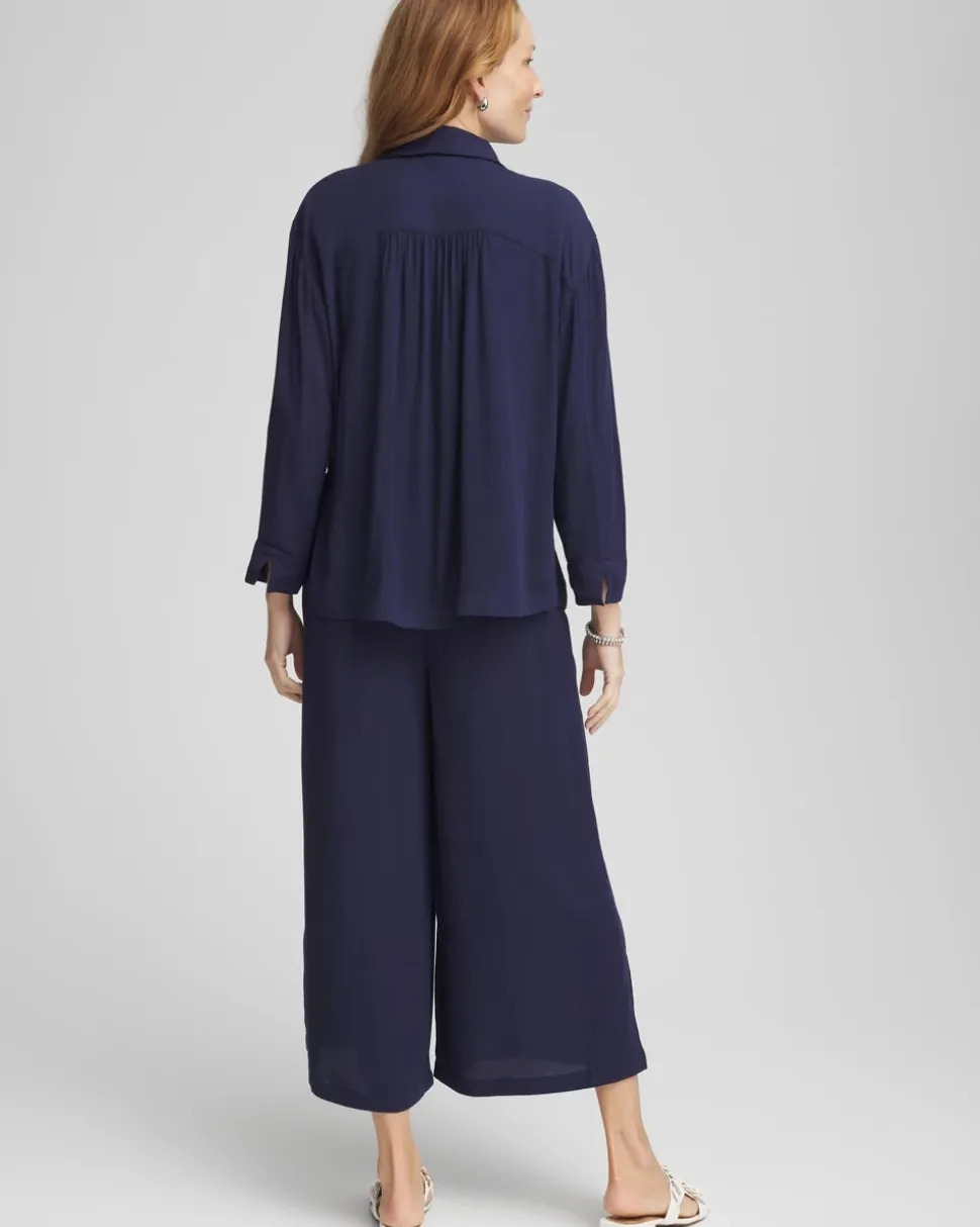 Chico's Beach Swimsuit Cover-Up Set