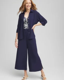 Chico's Beach Swimsuit Cover-Up Set