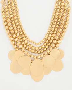 Chico’s Originals Beaded Coin Bib Necklace