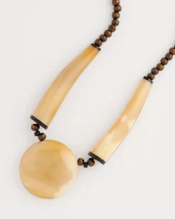 Chico's Originals Genuine Horn Pendant Necklace