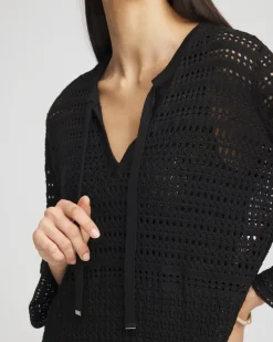 Chico's Tie-Front Beach Swimsuit Cover-Up