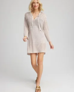 Chico's Tie-Front Beach Swimsuit Cover-Up