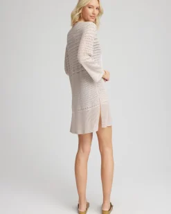 Chico's Tie-Front Beach Swimsuit Cover-Up