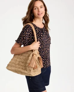 Chico's x Romi Boho 4-Tassel Tote
