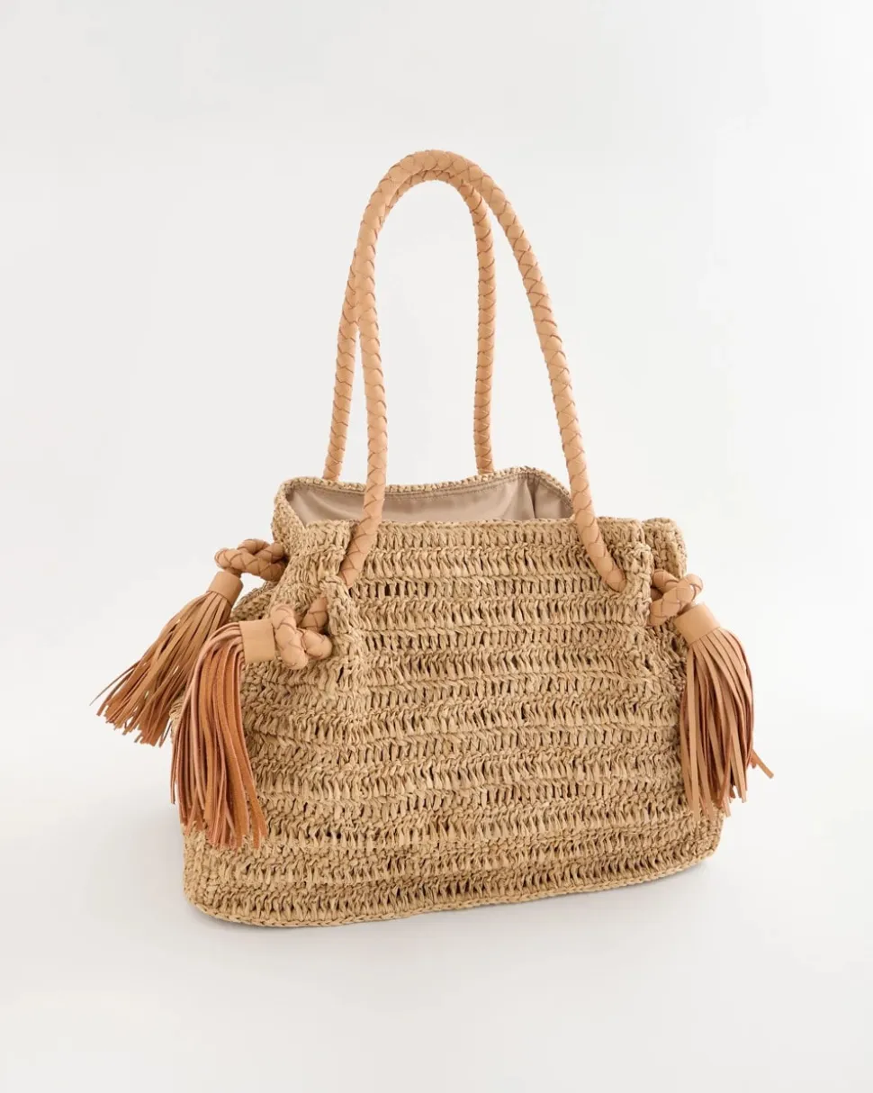 Chico's x Romi Boho 4-Tassel Tote