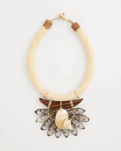Chico's x Romi Marina Pendant Bib Necklace